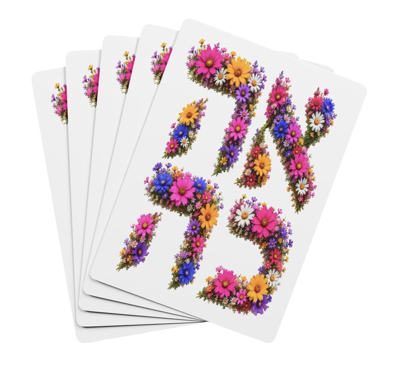 Floral Ahava Deck Of Playing Cards