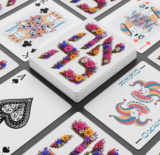 Floral Ahava Deck Of Playing Cards