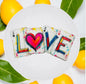 Love Is In The Cards Canasta Cutting Board Serving Platter