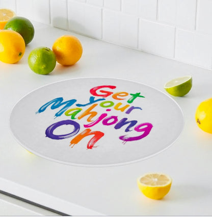 Get Your Mahjong On Cutting Board Serving Platter