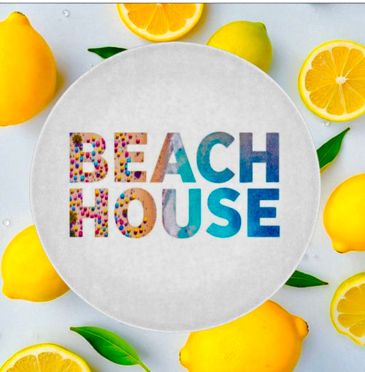Beach House Beach Scene Cutting Board Serving Platter
