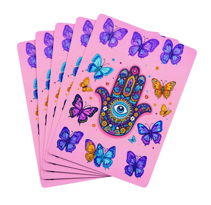 Evil Eye Hamsa Butterfly Deck Of Playing Cards