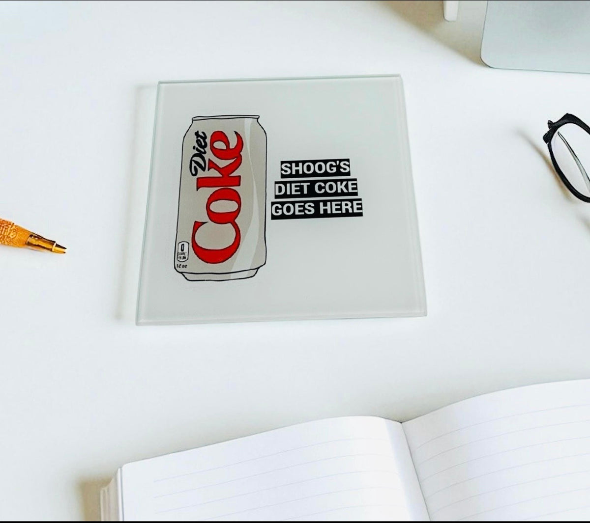 Personalized Reserved For Diet Coke Soda Coaster