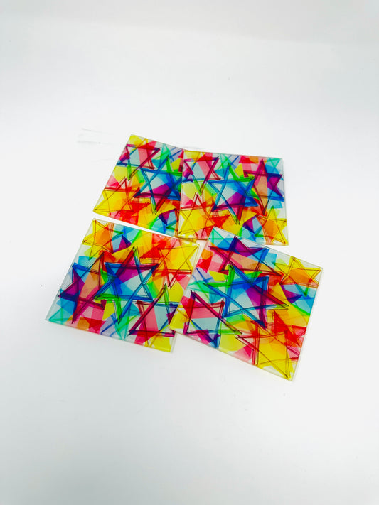 Star Of David Coaster Set