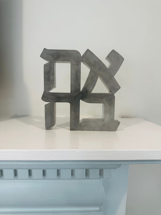 Ahava Love Smoke Resin Sculpture