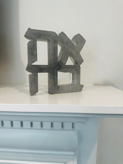 Ahava Love Smoke Resin Sculpture