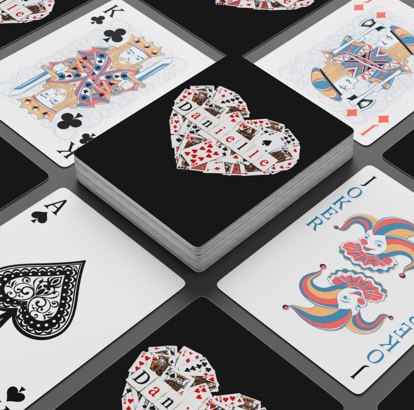 Personalized Custom Playing Cards Hearts Deck Of Playing Cards