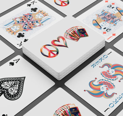 Peace Love Canasta Playing Cards