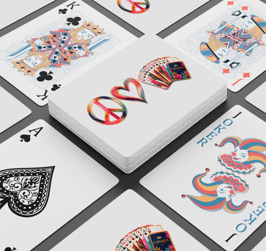 Peace Love Canasta Playing Cards