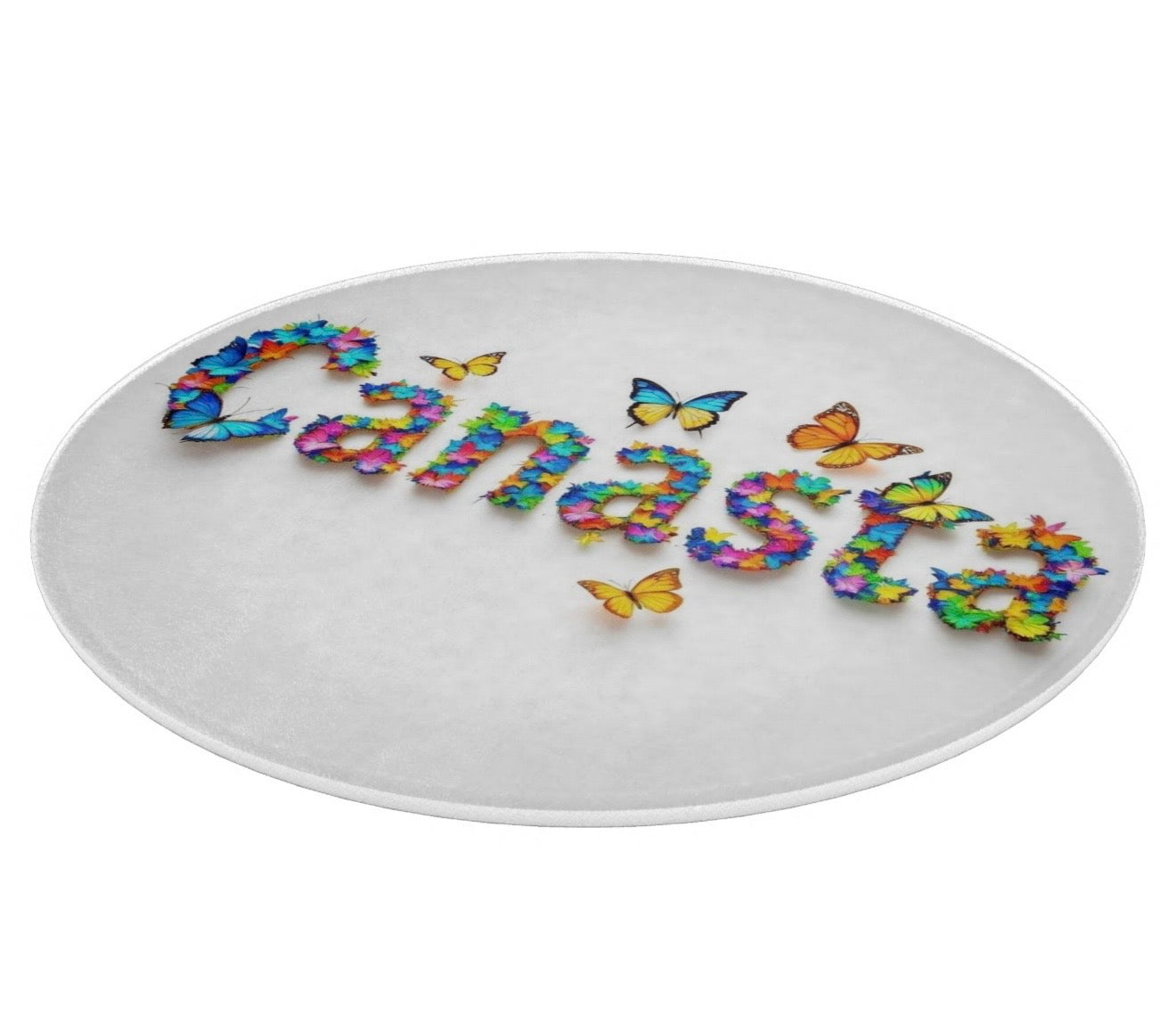 Butterfly Canasta Cutting Board Serving Platter