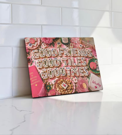 Mahjong Lover Cutting Board Serving Platter