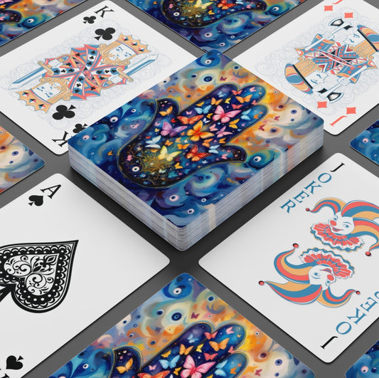 Hamsa Butterfly Set Of Playing Cards