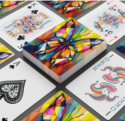 Abstract Butterfly Set Of Playing Cards