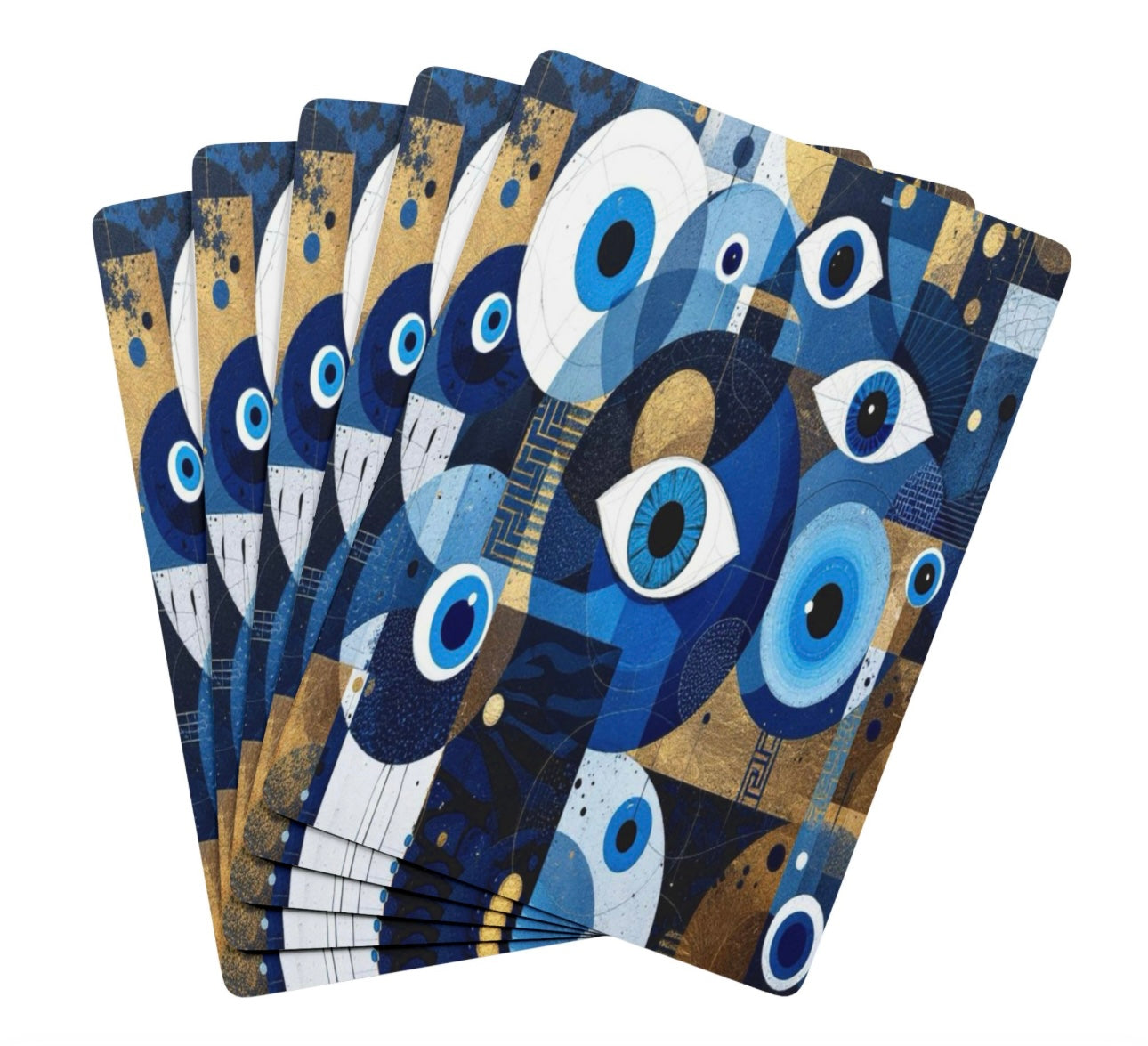 Abstract Evil Eyes Set Of Playing Cards
