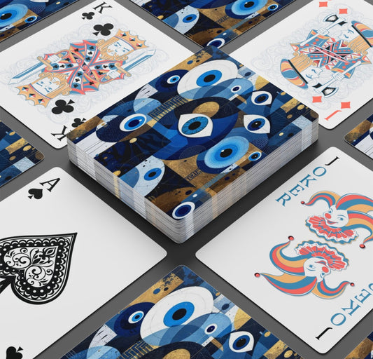 Abstract Evil Eyes Set Of Playing Cards