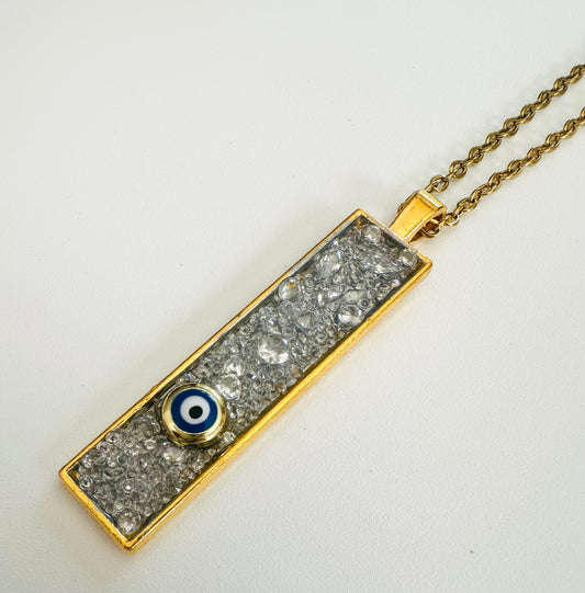 Evil Eye Semi Precious Gold Necklace