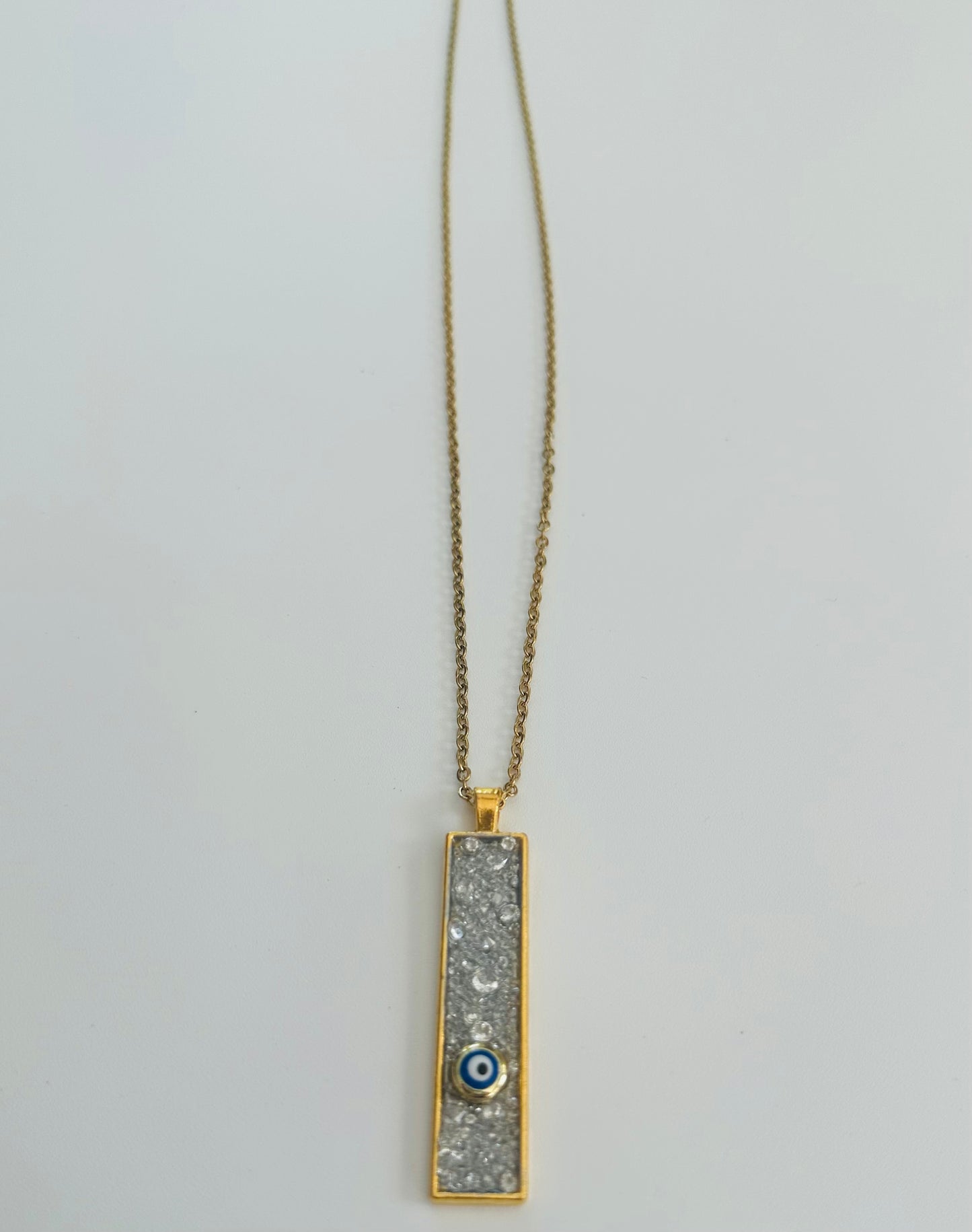 Evil Eye Semi Precious Gold Necklace