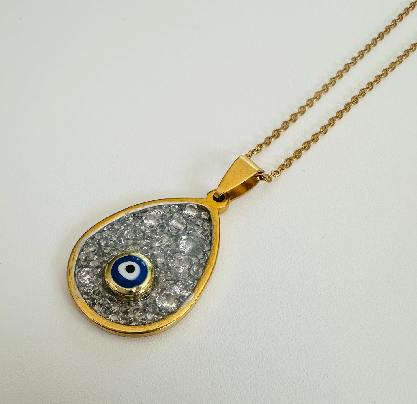 Semi Precious Stones Evil Eye Gold