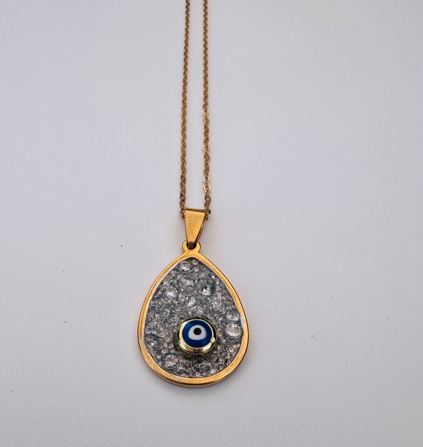 Semi Precious Stones Evil Eye Gold