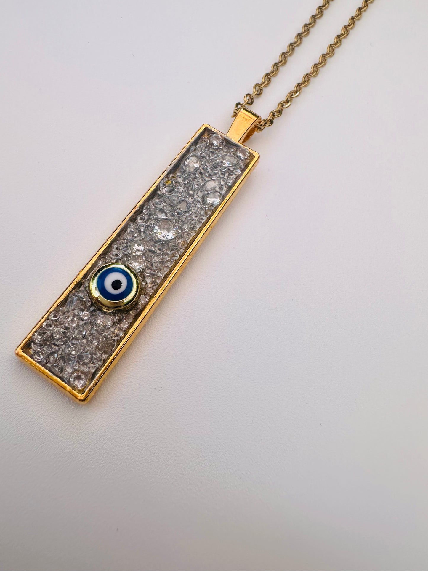 Evil Eye Semi Precious Gold Necklace