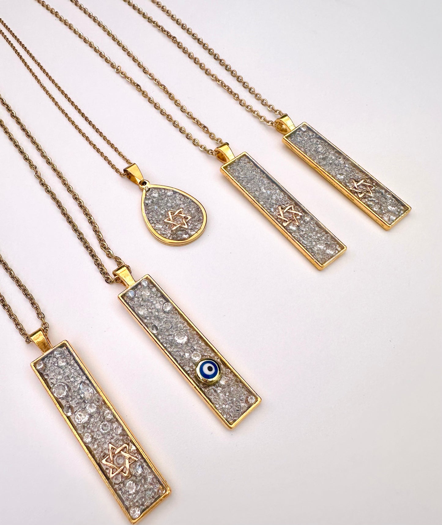 Evil Eye Semi Precious Gold Necklace