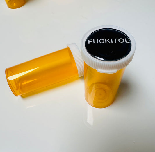 Fuckitol Pill Bottle Pill Case