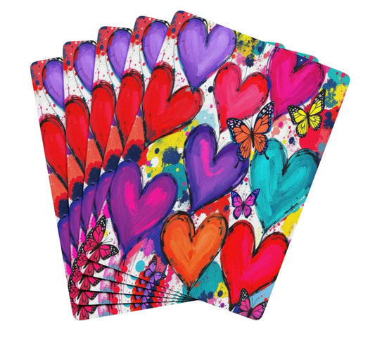 Hearts And Butterflies Deck Of Playing Cards
