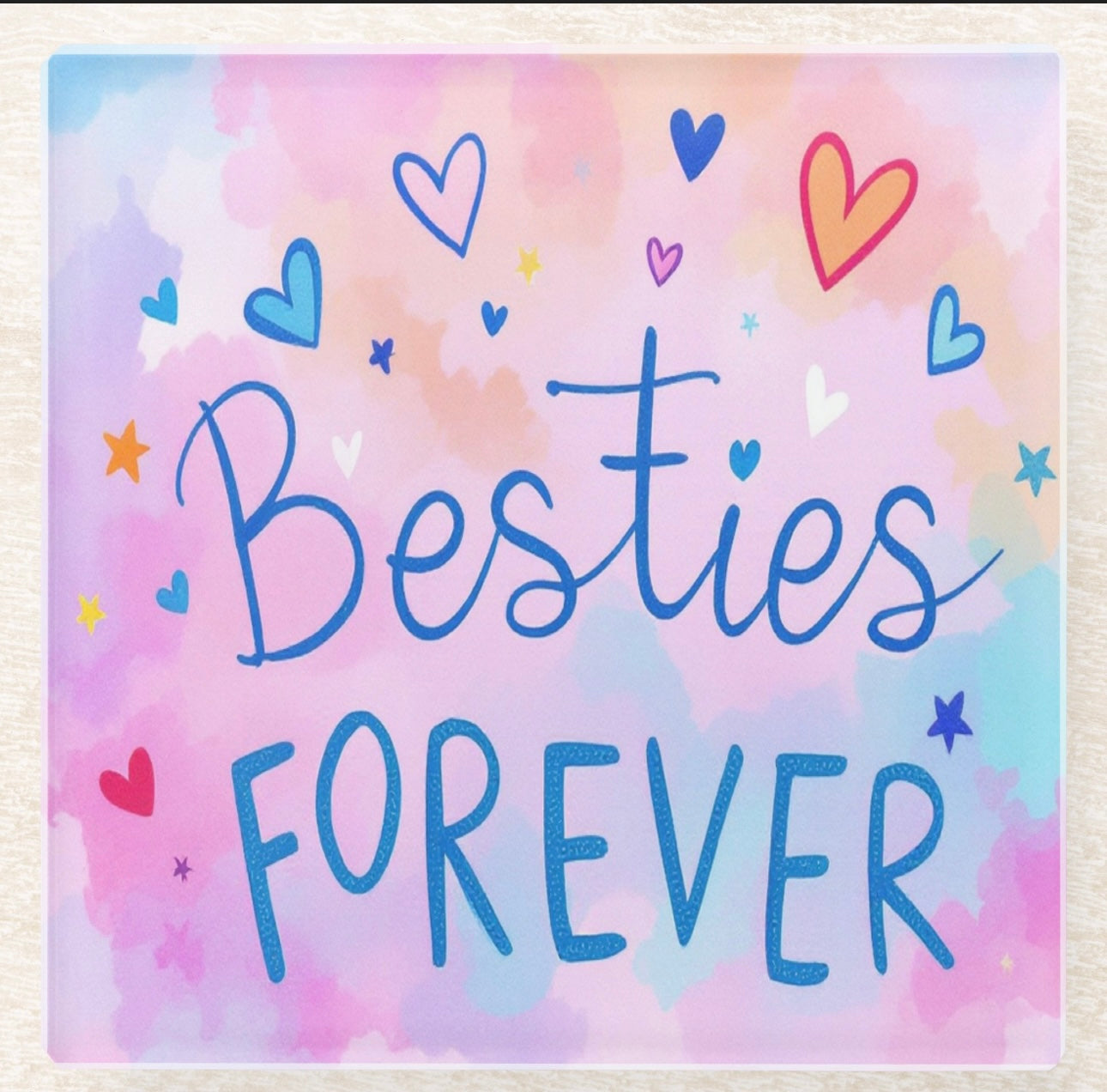 Besties Forever Best Friend Coaster Set