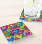 Colorful Hearts Coaster Set