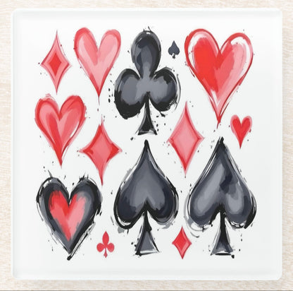 Playing Card Symbols Coaster Set
