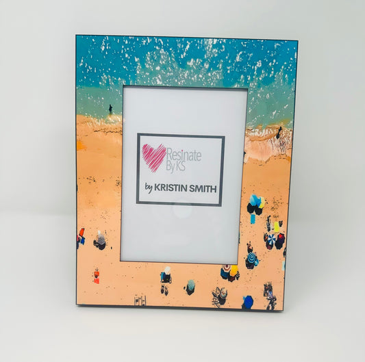 Beach Scene Photo Picture Frame