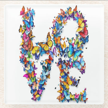 LOVE Butterfly Coaster Set