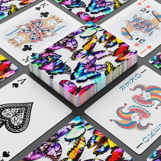 Colorful Butterfly Playing Cards Canasta