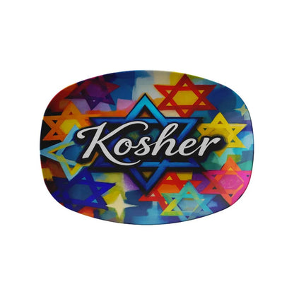 Kosher Star Of David Jewish Stars Judaica Art Serving Platte