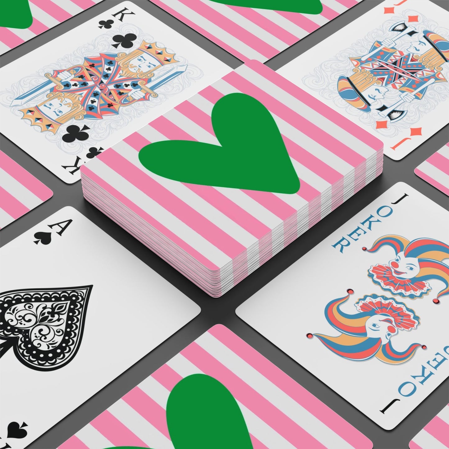 Modern Heart Deck Of Playing Cards