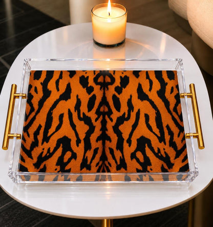 Animal Print Acrylic Tray