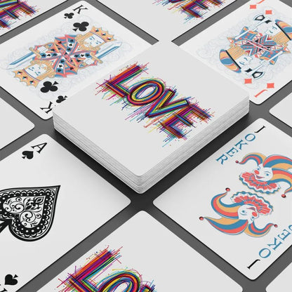 Abstract LOVE Art Playing Cards Canasta