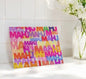 Abstract Mahjong cutting Board Charcuterie Board