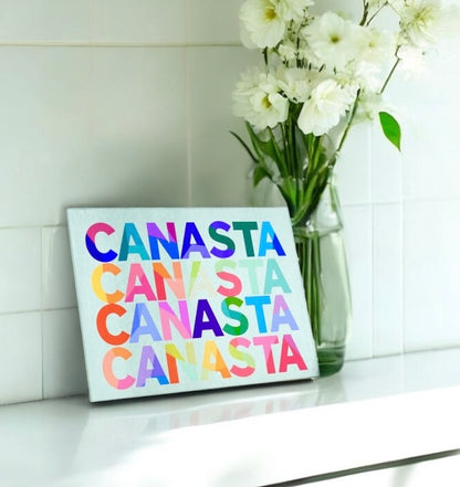 Canasta Abstract  Cutting Board Charcuterie Board