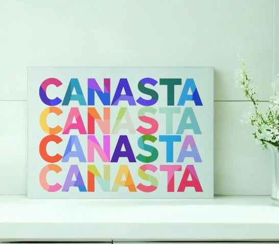 Canasta Abstract  Cutting Board Charcuterie Board