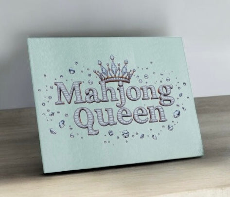 Mahjong Queen Diamond Cutting Board