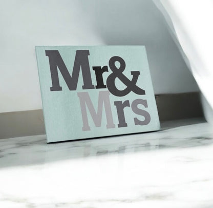 Mr and Mrs Engagement Wedding Gift Cutting Board