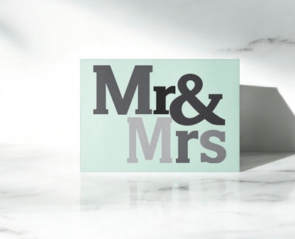 Mr and Mrs Engagement Wedding Gift Cutting Board