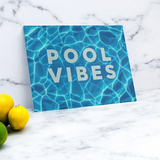 Pool Vibes Cutting Board Serving Platter