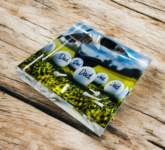 Golf Father’s Day Dad Gift  Acrylic Candy Dish Catchall Tray