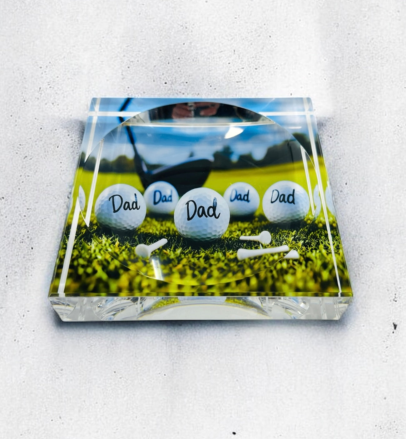 Golf Father’s Day Dad Gift  Acrylic Candy Dish Catchall Tray