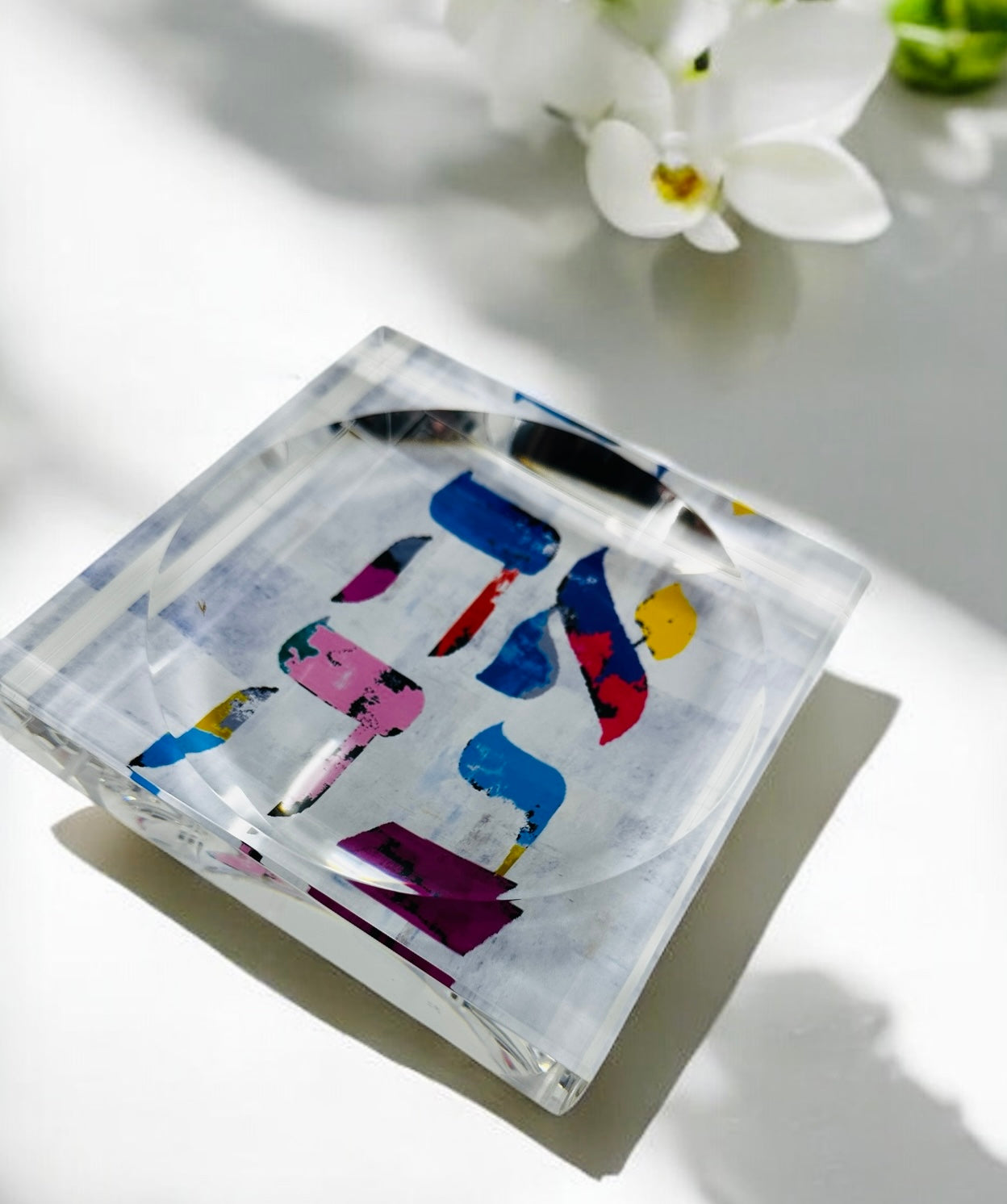 Ahava LOVE Acrylic Candy Dish Catchall Tray