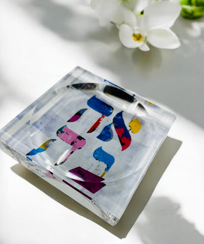 Ahava LOVE Acrylic Candy Dish Catchall Tray