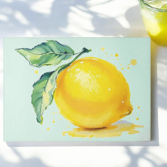 Lemon Art Cutting Board