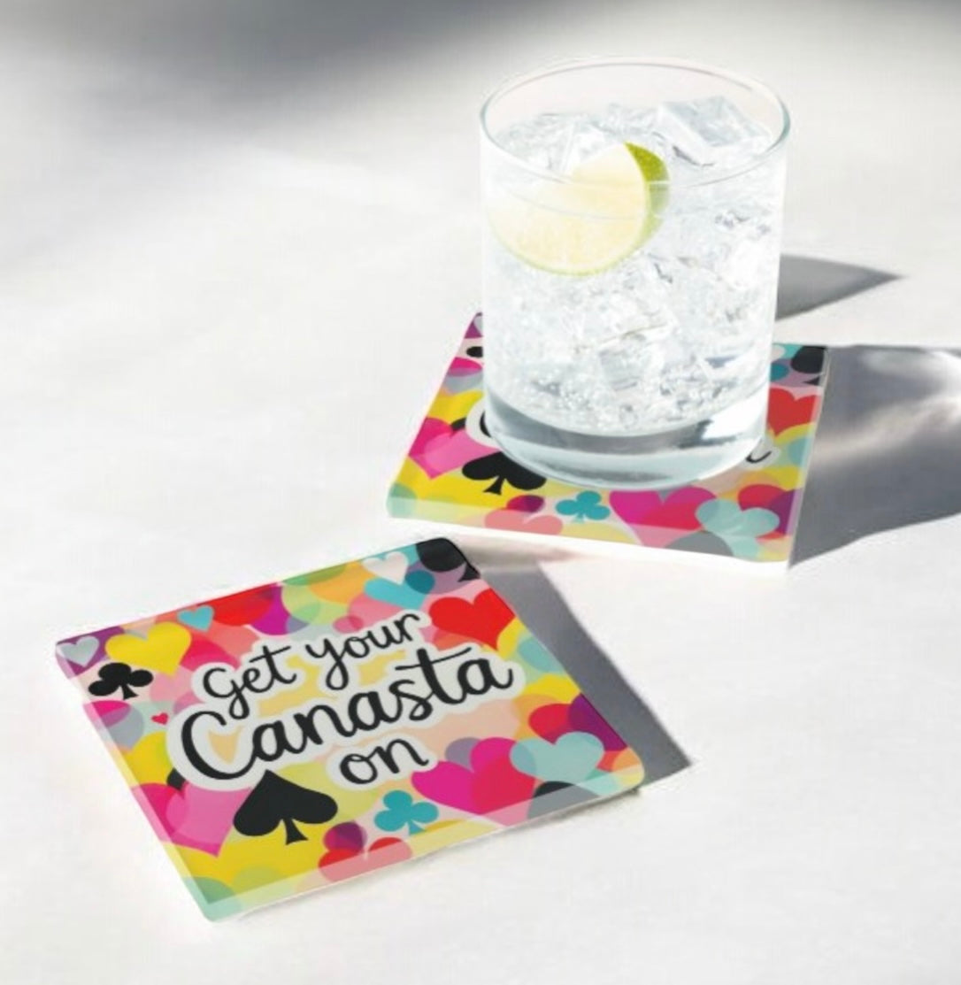 Canasta Coaster Set